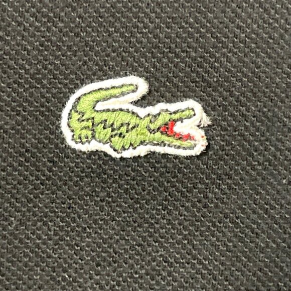 Lacoste Black Polo Shirt Women's Size 46 Short Sleeve Cotton Casual Design - Picture 5 of 5
